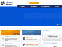 Tablet Screenshot of directimpact.ca